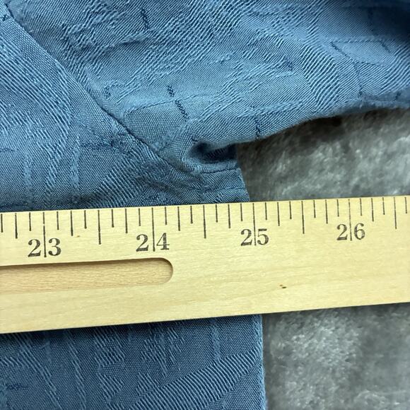 Joe Marlin Shirt Mens Large Blue Tropical Hawaiian Resort Causal Beach Aloha - Picture 4 of 8